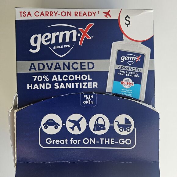 Germ-X Advanced Hand Sanitizer, Non-Drying Moisturizing Clear Gel 28 Count - Picture 1 of 7